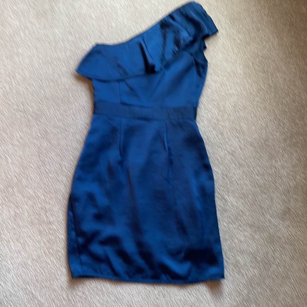 Midnight Blue Bcbgeneration One Shoulder Above Kn… - image 3